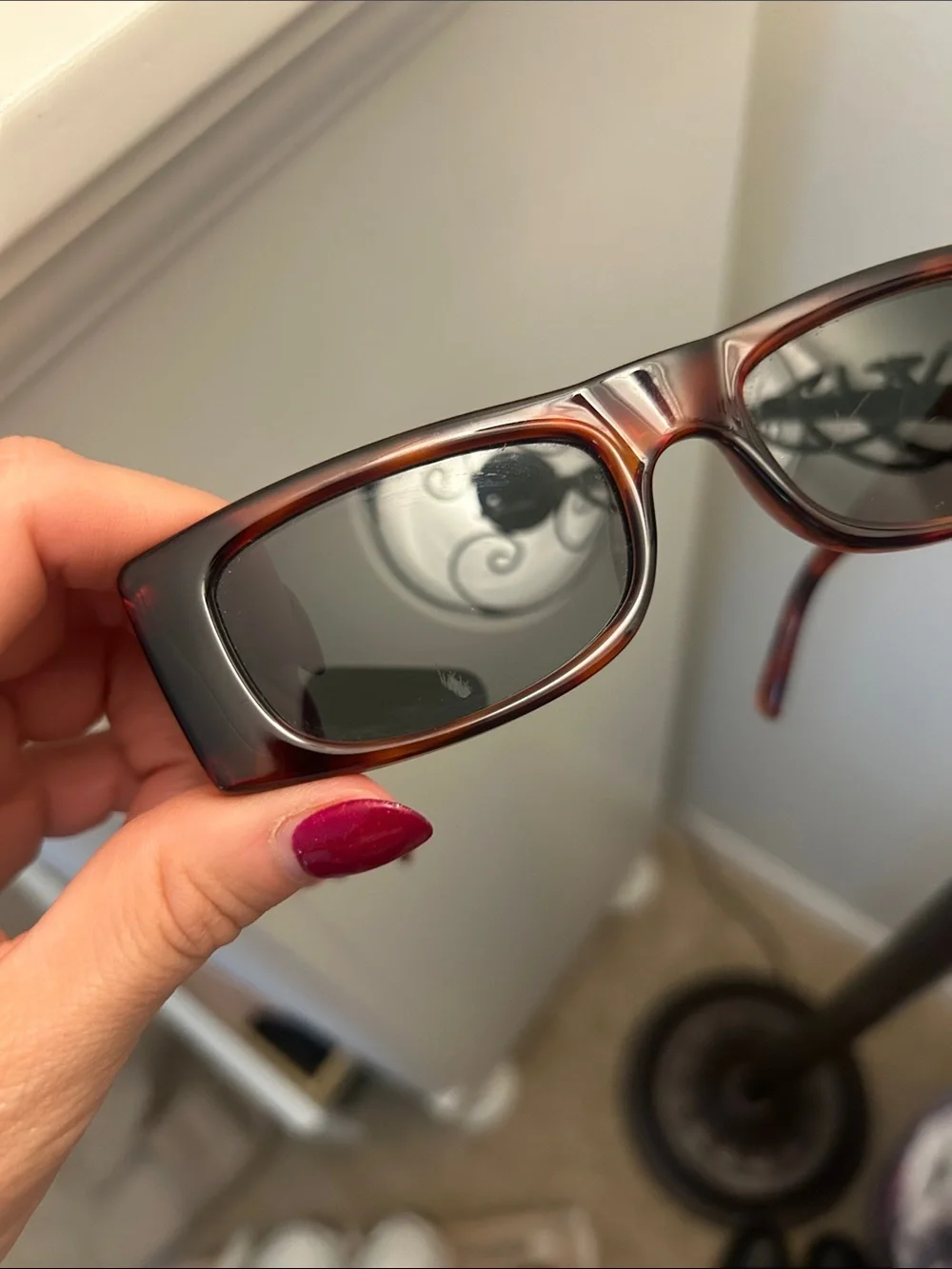 Le Specs brown rectangular sunglasses